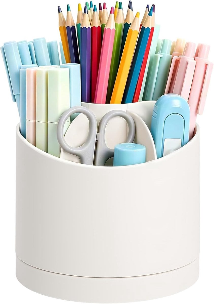 360 graden draaibare pennenhouder en bureau organizer van PP
