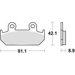 TRW, Bremsbeläge, (Organisch (Resin))