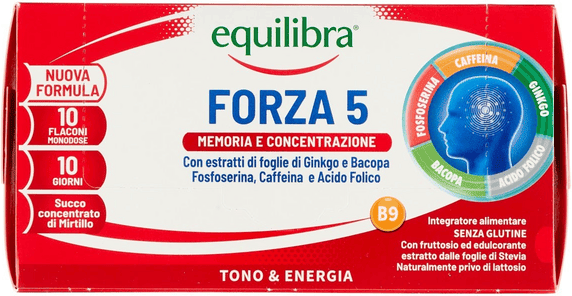 Equilibra Forza 5 Memoria e Concentrazione 10 Flaconi