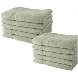 Today, Handtücher, Handtücher-Set Essential Celadon Hell 50 x 90 cm (10 Stück) (50 x 90 cm)