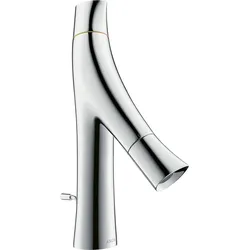 hansgrohe AXOR Starck Organic 2-Griff-Waschtischmischer 80, Zugstangen-Ablaufgarnitur, 12010000, Farbe: Chrom