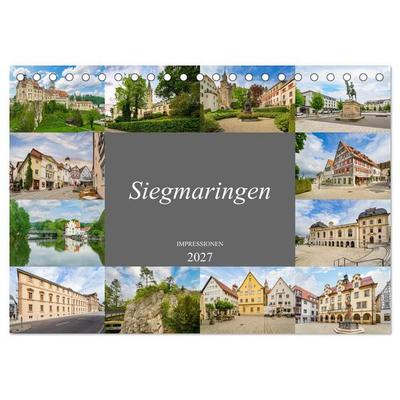 Sigmaringen Impressionen (Tischkalender 2027 DIN A5 quer), CALVENDO Monatskalender