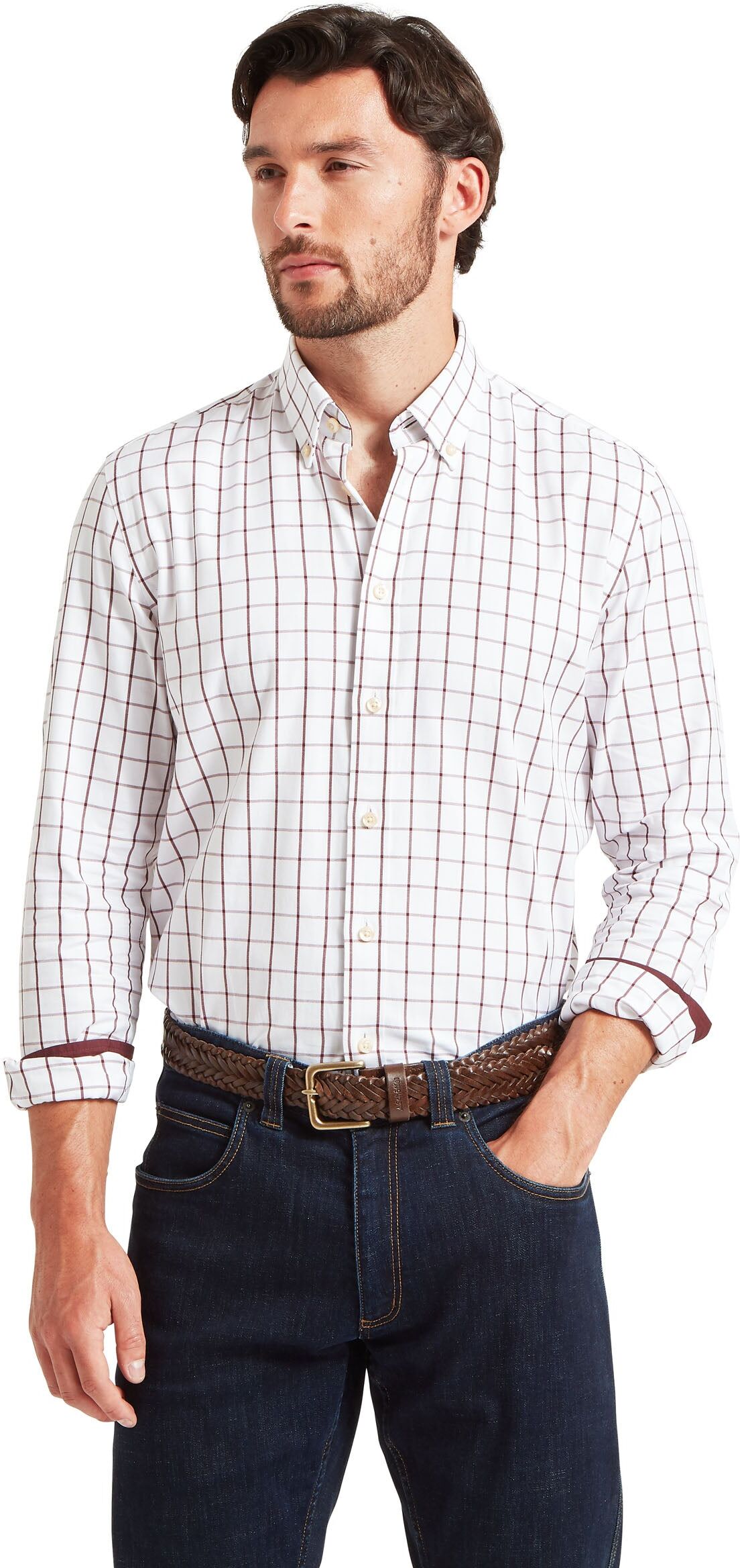 Schöffel Country Halesworth Tailored Shirt - Natural - Size 15.5 - Men
