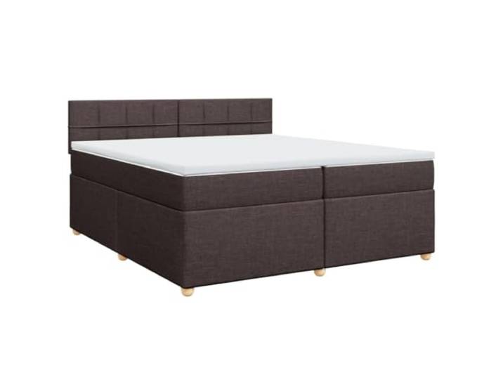 PUGYNBK Boxspringbett, 200 x 200 cm, mit Federkernmatratze Weiches Polyestergewebe, abnehmbarer waschbarer Bezug, Basis mit Latten im Lieferumfang enthalten