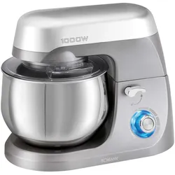 Bomann Küchenmaschine KM 6009 CB titan, Küchenmaschine, Grau, Silber