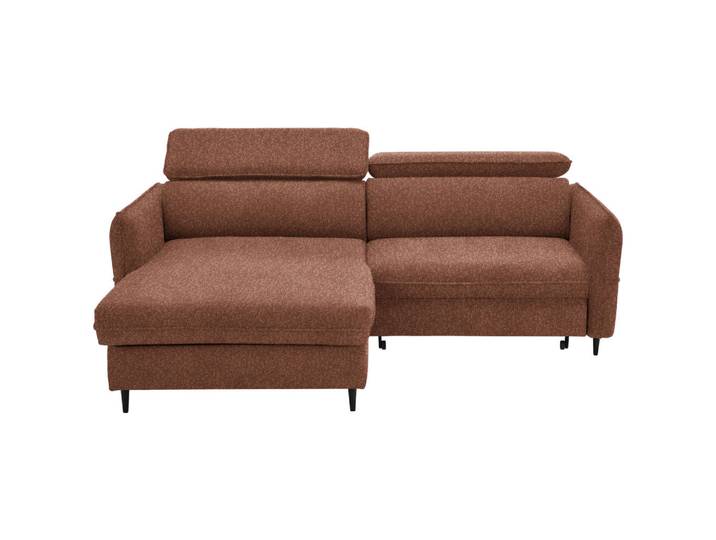 Stylife Ecksofa, Rostfarben, Holz, Buche, Hartholz, L-Form, links montierbar, rechts montierbar, 232x185 cm, Stoffauswahl, Hocker erhältlich, Rücken echt, Wohnzimmer, Sofas & Couches, Wohnlandschaften, Ecksofas