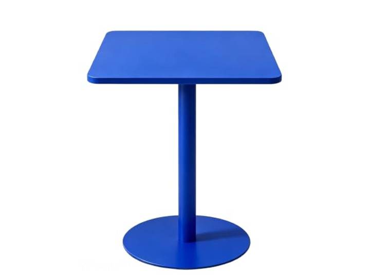 Yopappol Minimalistischer Quadratischer Akzenttisch, Mehrzweck-Kneipentisch Mit Einer Säule, Kleine Esstische Für Das Heimbüro Und Die Sofaecke(60x60x73cm)