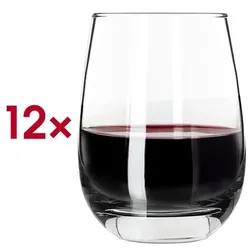 APS Weinglas / Universalglas STEMLESS 12 Stück weiß, 11.5 cm