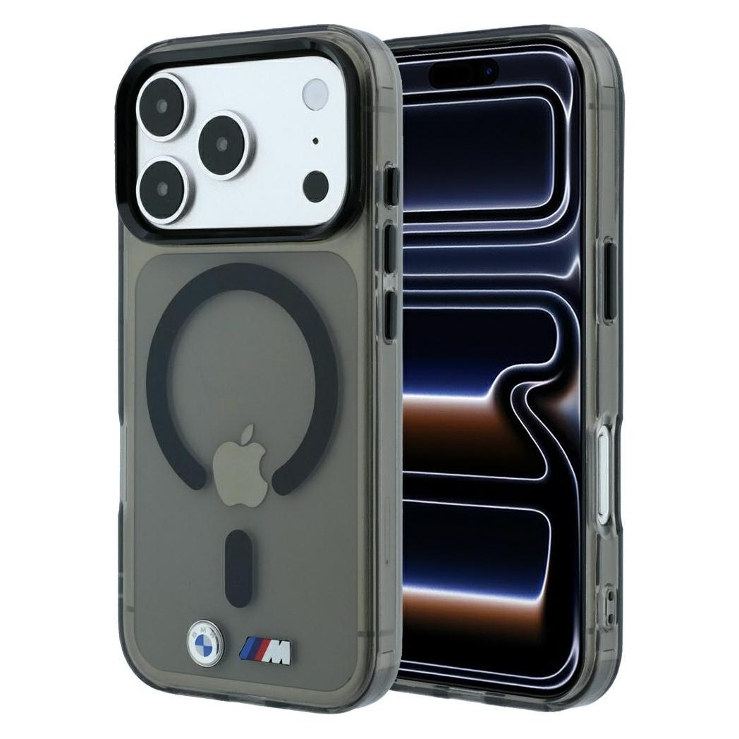 BMW Etui M IML Glossy Metal Logo & Trims MagSafe do iPhone 18 Pro / 17 Pro czarny (Apple iPhone 17 Pro, Apple iPhone 18 Pro) (BMW001296)
