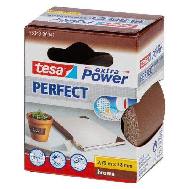 tesa EXTRA POWER PERFECT Gewebeband, gewebeverstärktes Ductape (38 mm) (56343-00041-03)