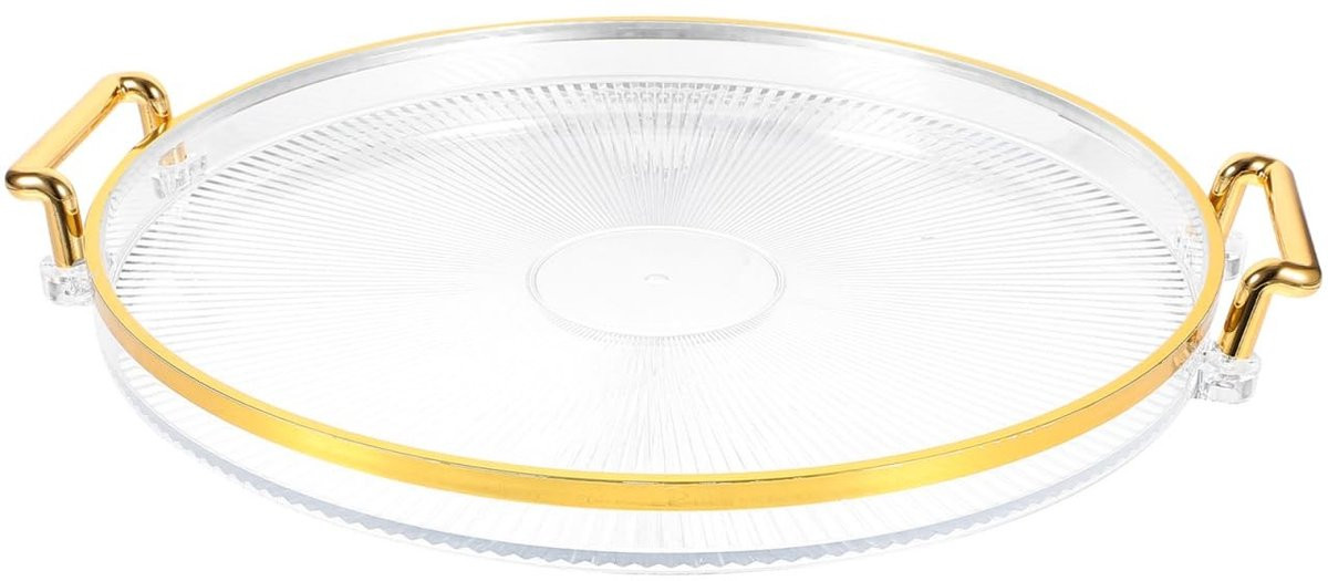 Decoratief Gouden Dienblad - Rond - Goud - Multifunctioneel