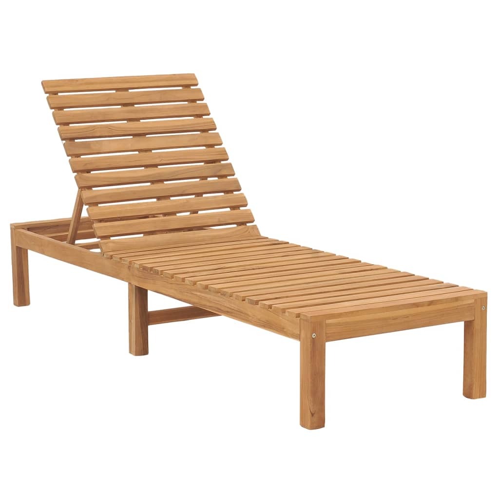The Living Store Sonnenliege Massivholz Teak