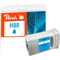 Peach Tintenpatrone cyan kompatibel zu HP 80 C, C4872A
