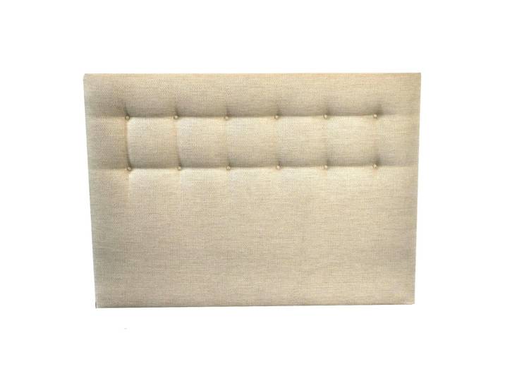Tete de lit capitonnee symbiose beige 140x115cm
