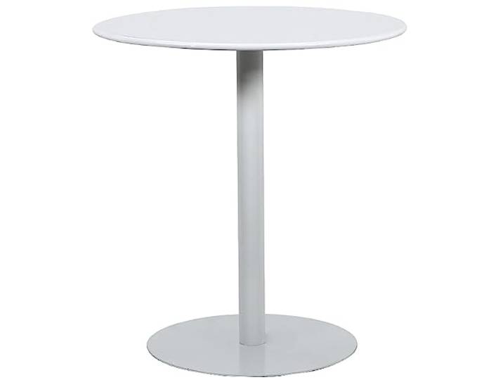 Fodalob Runder Bartisch, Freizeit-Bistro-Pub-Möbel, kleine Platzersparnis for Frühstück im Esszimmer, Kaffee, einfach zu montieren, mehr Farben (Color : White, Size : Dia 60cm(23.6 ))