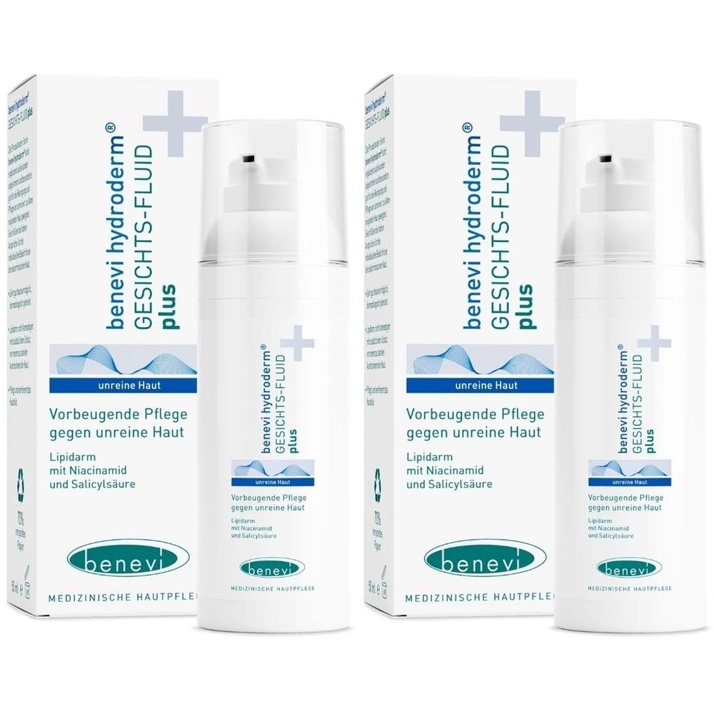 Benevi Hydroderm Gesichts-Fluid plus 2x 2x50 ml Lotion
