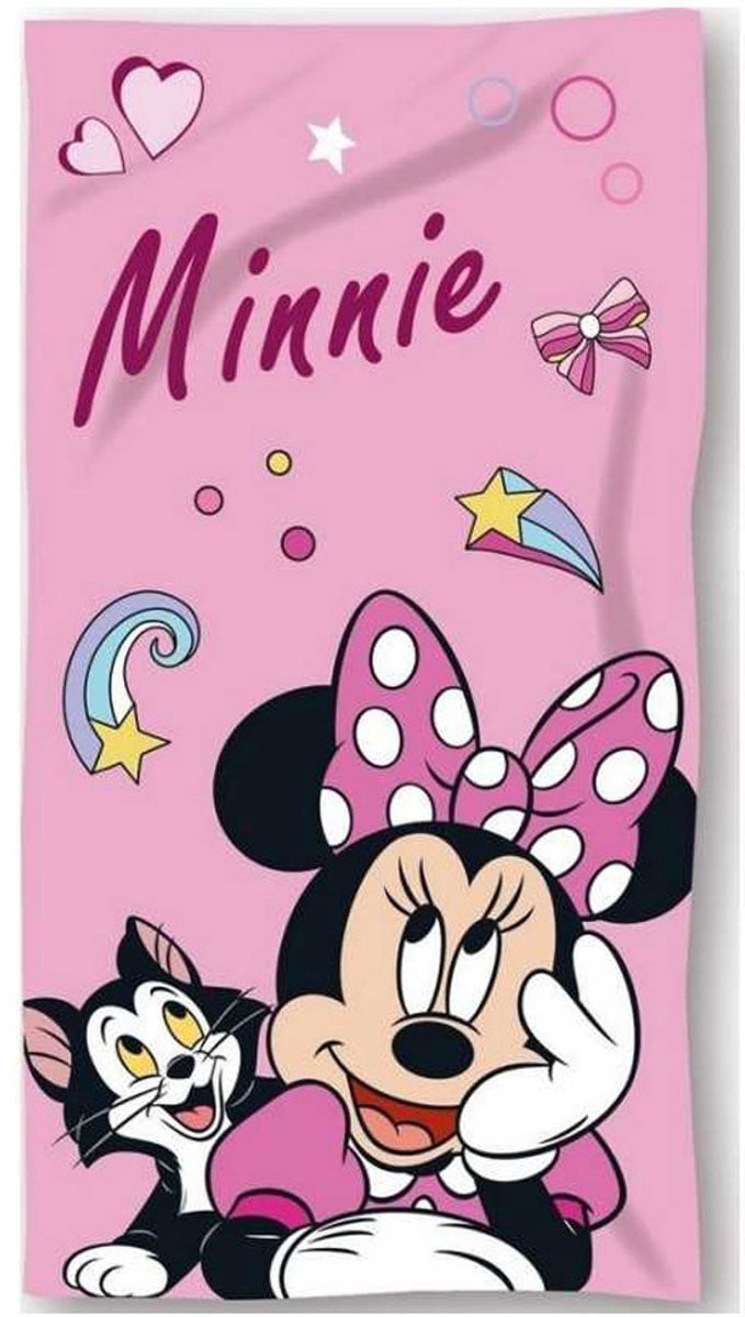 Disney Strandlaken Minnie Mouse met Figaro - 70 x 140 cm