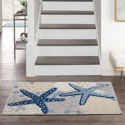 Nourison Aloha Coastal Starfish Indoor/Outdoor Area Rug