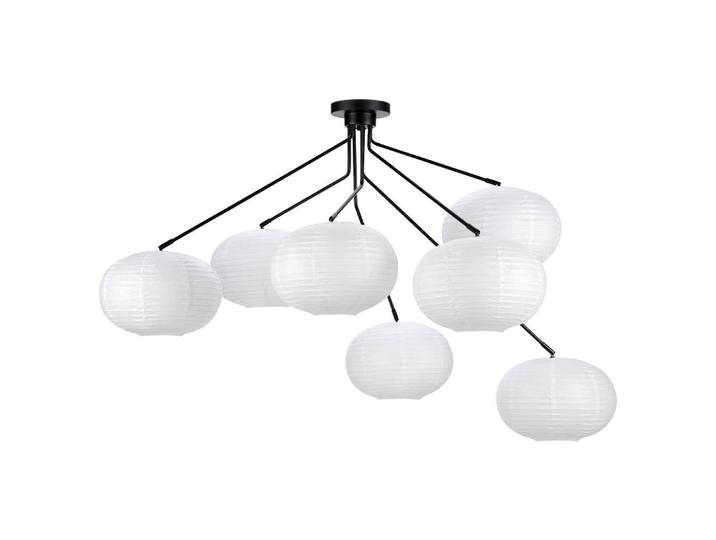 Markslöjd Deckenleuchte Galaxy, Weiß, Metall, Papier, Kugel, 125x72x125 cm, Lampen & Leuchten, Innenbeleuchtung, Deckenleuchten, Deckenleuchten