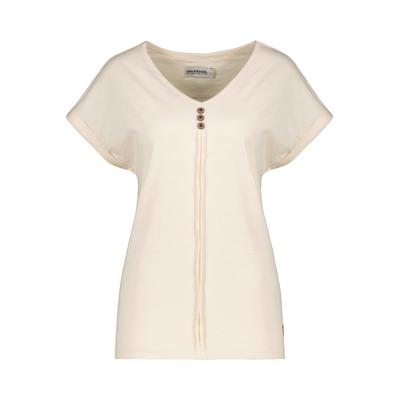 Rundhalsshirt ALIFE & KICKIN, Damen, Gr. S, beige (chalk), 100% Baumwolle, Rundhals, Shirts Rundhalsshirt