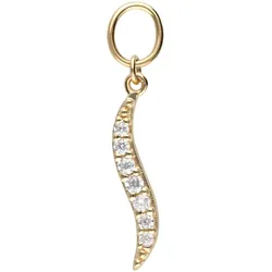 18 Karat Gold Anhänger für Clicker MOISSANIT-ANHÄNGER