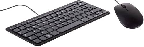 Raspberry Pi Desktop Kit USB Tastatur, Maus-Set Deutsch, QWERTZ Schwarz