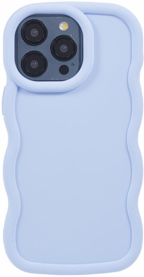 EIDERWOOD iPhone 12 / 12 Pro Fleksibelt Plastik Wavy Mobil Cover - Lilla