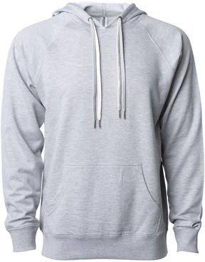 Independent Trading Co. SS1000 Icon Lightweight Loopback Terry Hooded Sweatshirt in Heather size 2XL   Cotton/Polyester Blend