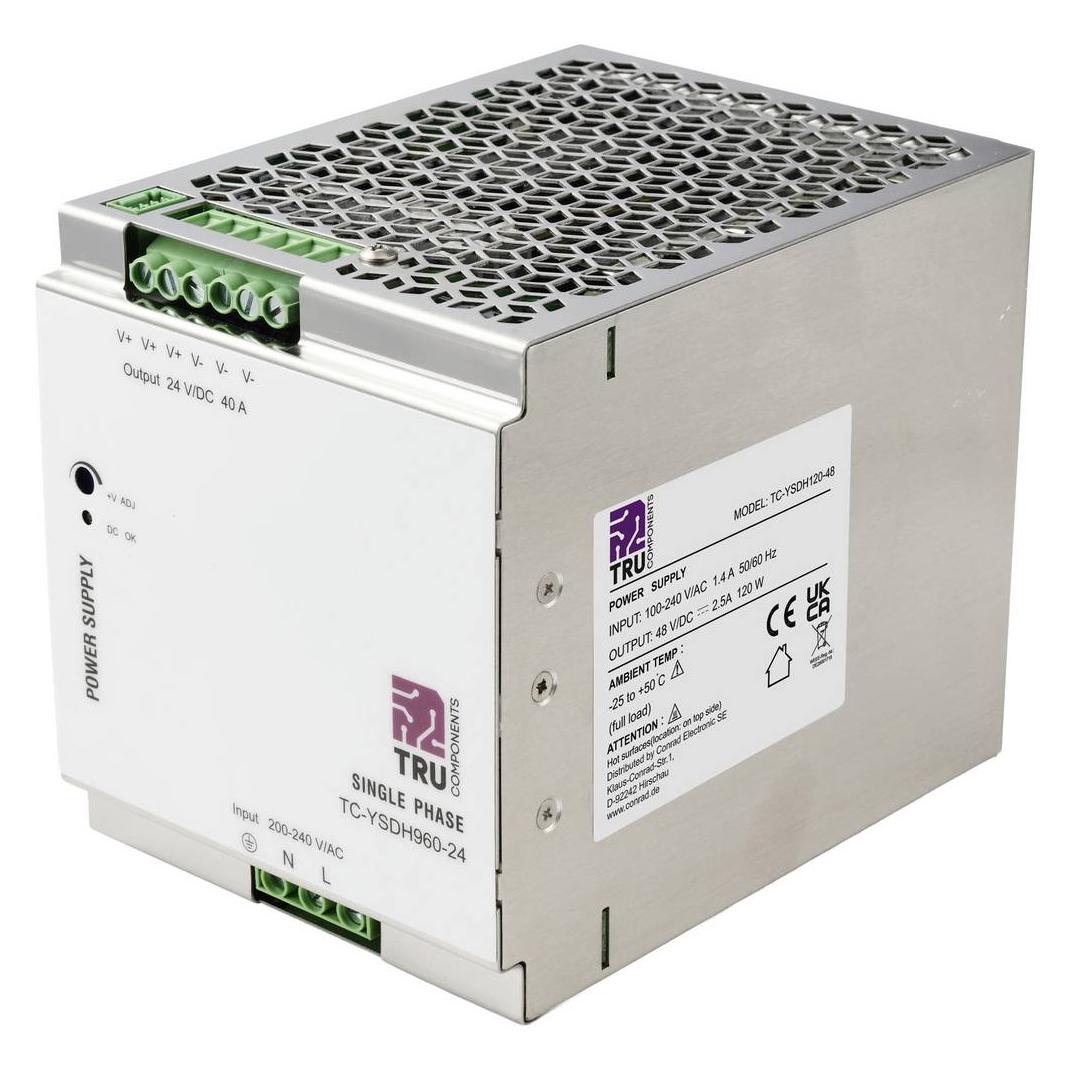 Tru Components TC-13850168 Hutschienen-Netzteil (DIN-Rail) 24 V/DC 40 A 960 W A (TC-13850168)