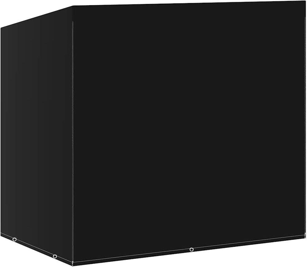vidaXL Funda para banco balancín 2uds 6 ojales 185x117x170 cm Negro
