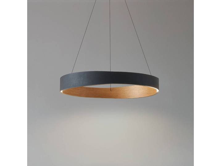 Hängeleuchte Daelor Lucande, dimmbar, schwarz, für Wohn- / Esszimmer, Metall, Design