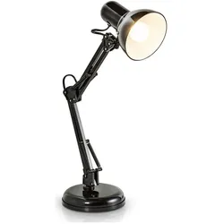 B.K.Licht, Tischlampe, Tischleuchte, schwarz, 1xE14/max. 40W (E14)
