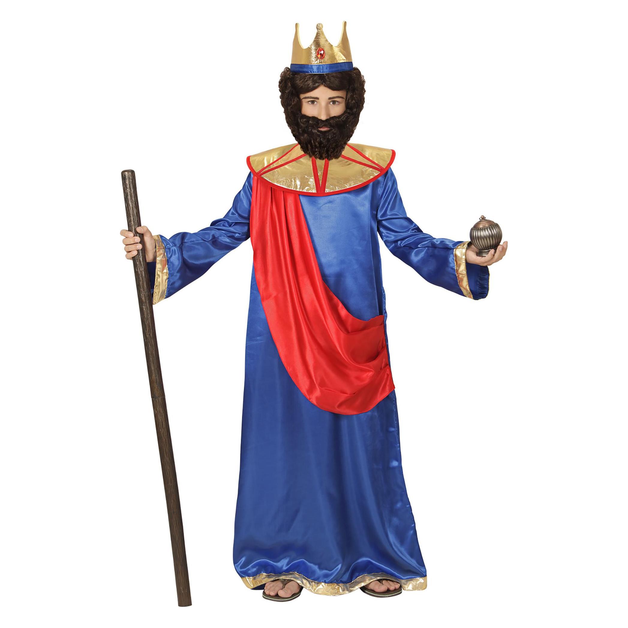 Widmann HEILIGE DREI KÖNIGE - MELCHIOR (Tunika, Krone), 116 cm / 4-5 Years (110) (WI08685)