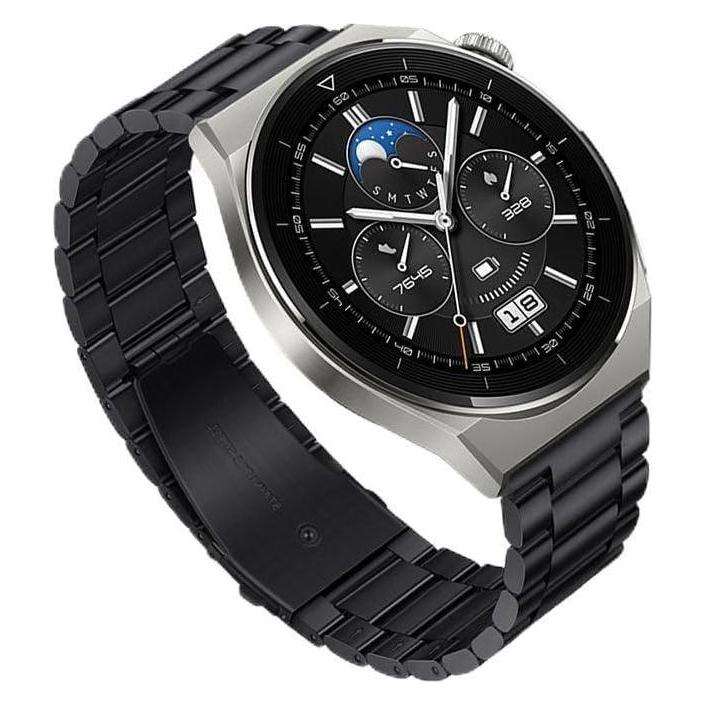 Forcell Strap F-DESIGN FS06 strap for SAMSUNG Watch 20 mm black (20 mm, Edelstahl) (48601735)