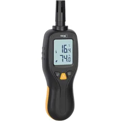 TFA Digitales Thermo-Hygrometer, Thermometer + Hygrometer, Schwarz