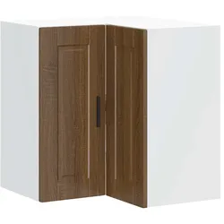 vidaXL Küchen-Eckhängeschrank Porto Braun Eichen-Optik Holzwerkstoff