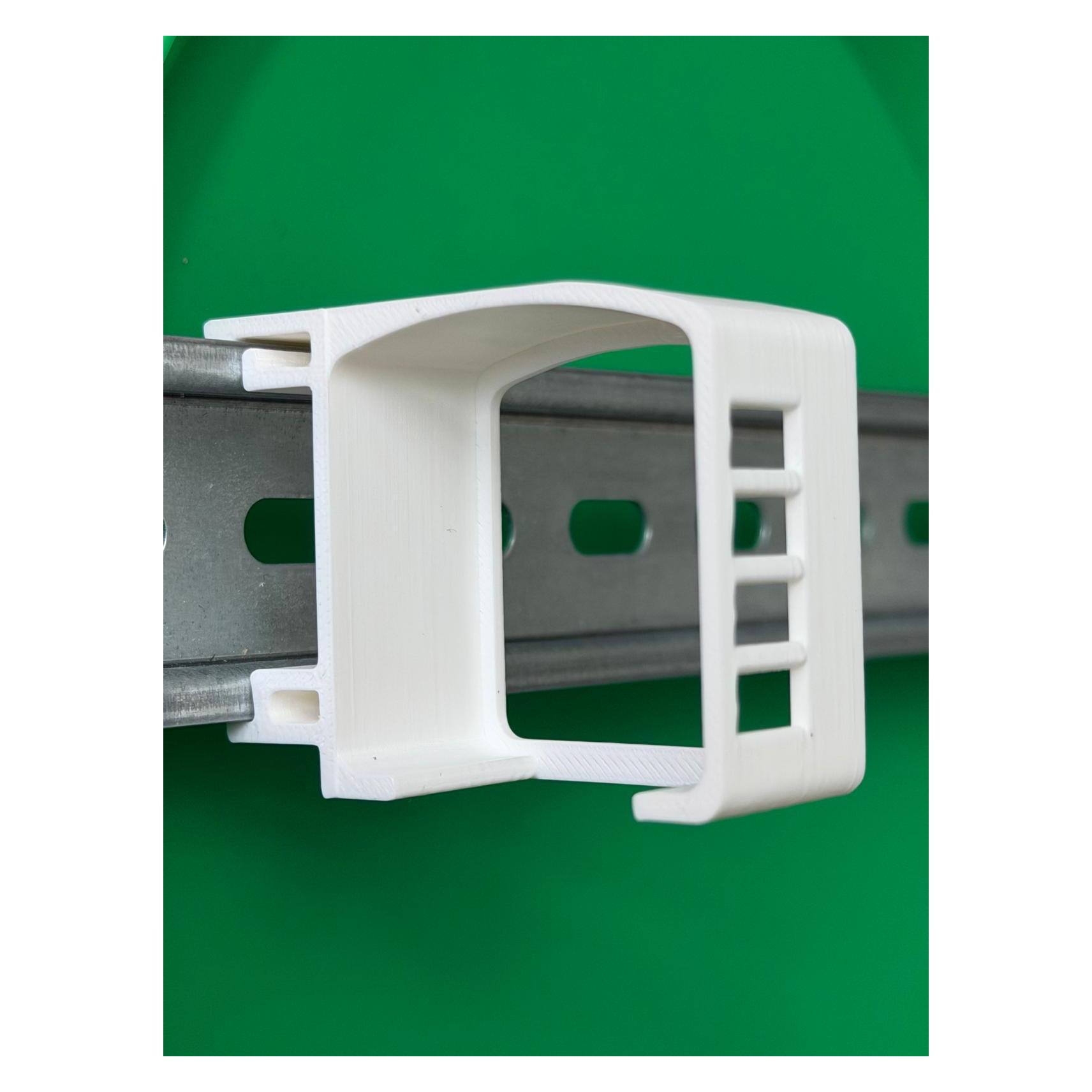 Soixx Hutschienenhalter für Loxone Belimo, Nano DIN Rail Hutschiene Halter Weiss (76339240)