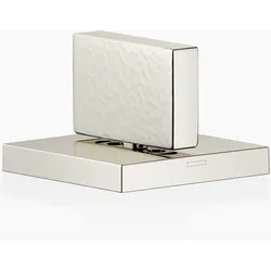 Dornbracht MEM Seitenventil, rechtsschließend, kalt, mit Hammerschlag Struktur, 20004782-08, Farbe: Platin