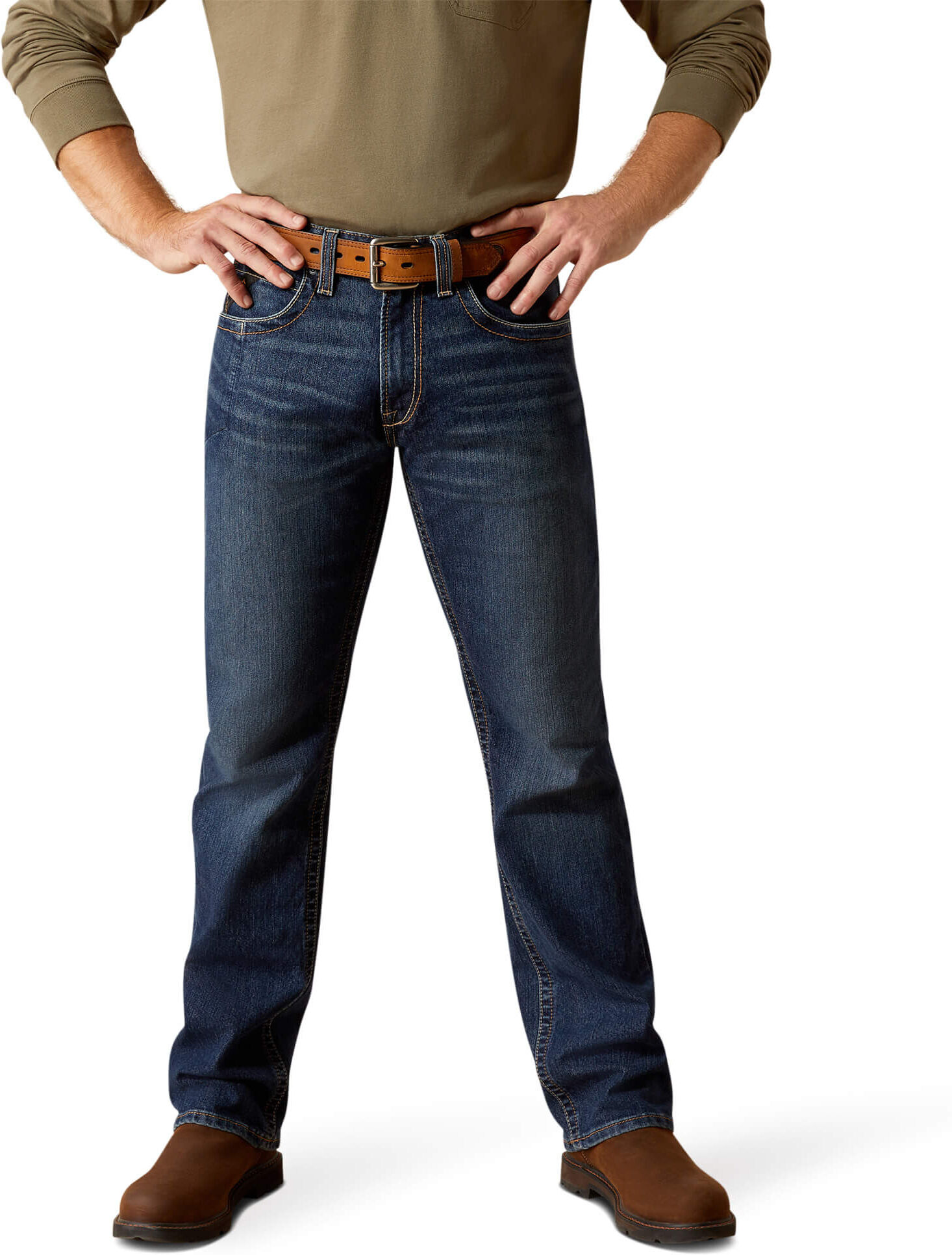 Men's Rebar M5 Straight Rail Jeans in Encinitas, Size: 34 X by Ariat