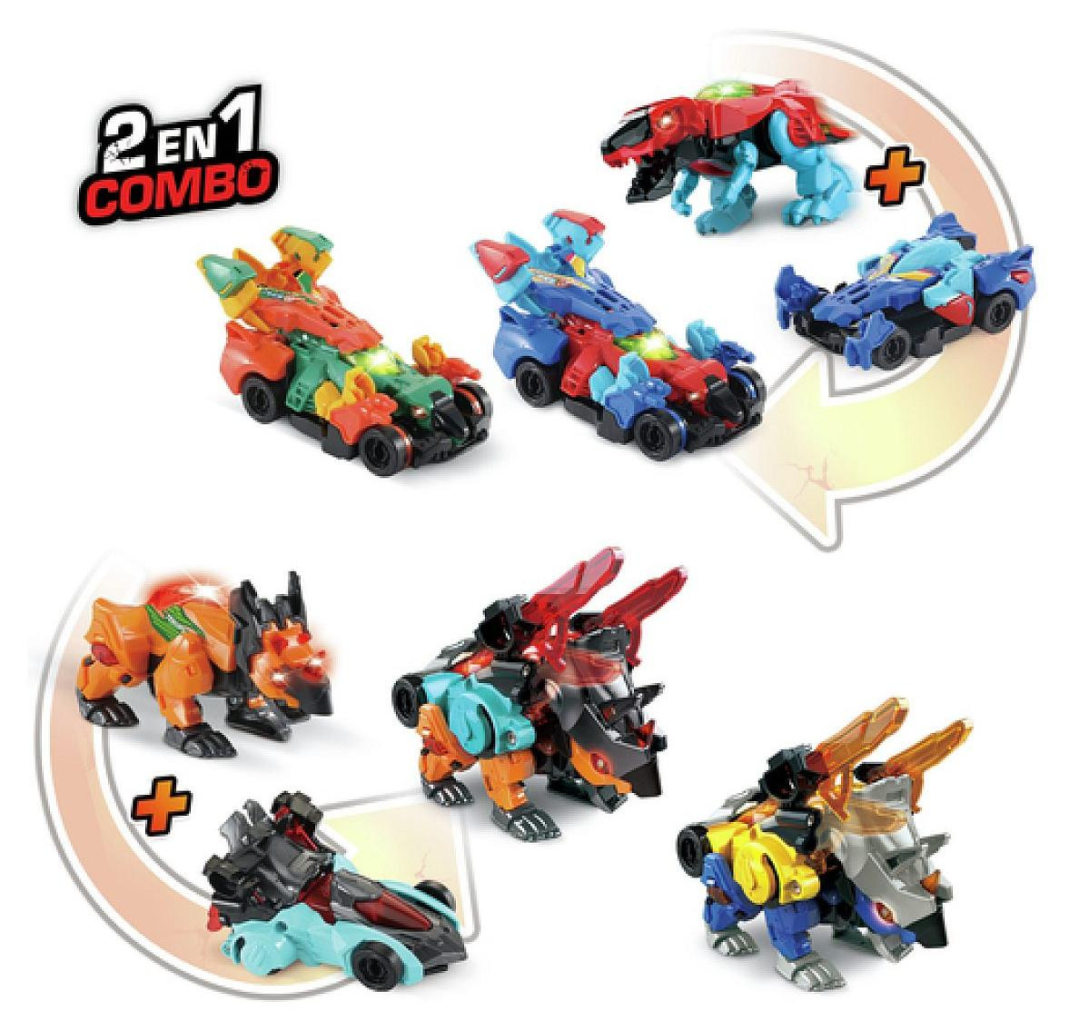 VTech Switch & Go Dinos Petits Combo, 4 stuks, Meerkleurig