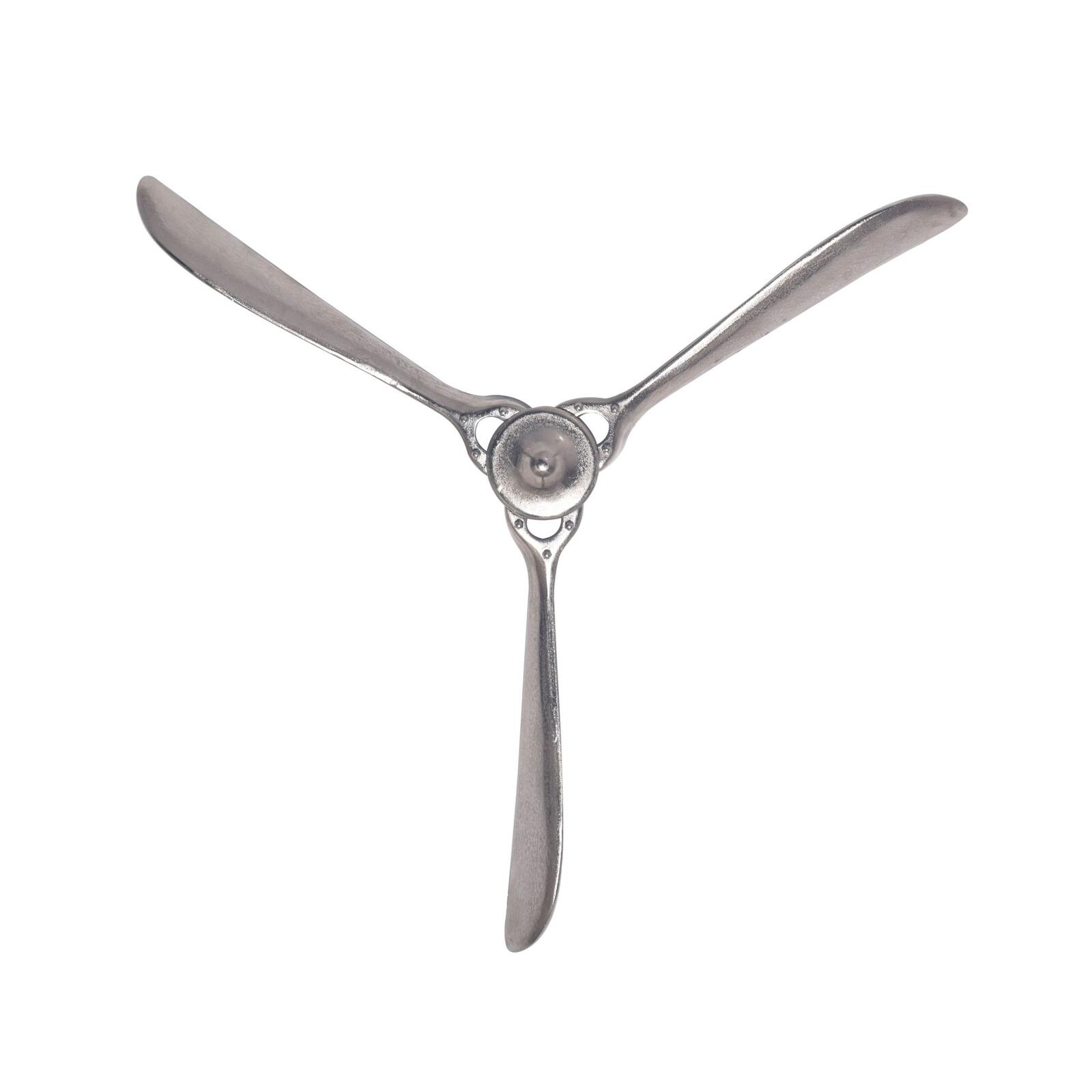 WOHNLING WL7.167 Deko Propeller Wand 85x85 cm Silber