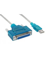 InLine Druckerkabel USB M bis DB-25 W 1.8 m (33397I)