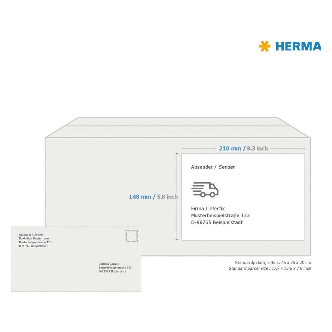 Herma Recycling Versandetiketten A4 (10737)