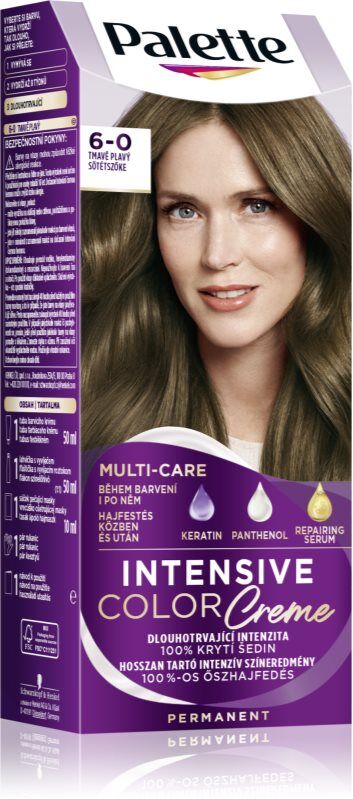 Schwarzkopf Palette Intensive Color Creme coloration cheveux permanente teinte 6-0 (N5) Dark Blonde 1 pcs