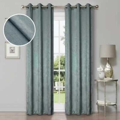 Superior Wave Washable Room Darkening Curtains, Set of 2 Panels