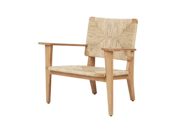GUBI F-chair Outdoor Lounge-Sessel Teak