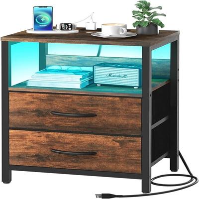 No Nightstand with Charging Station