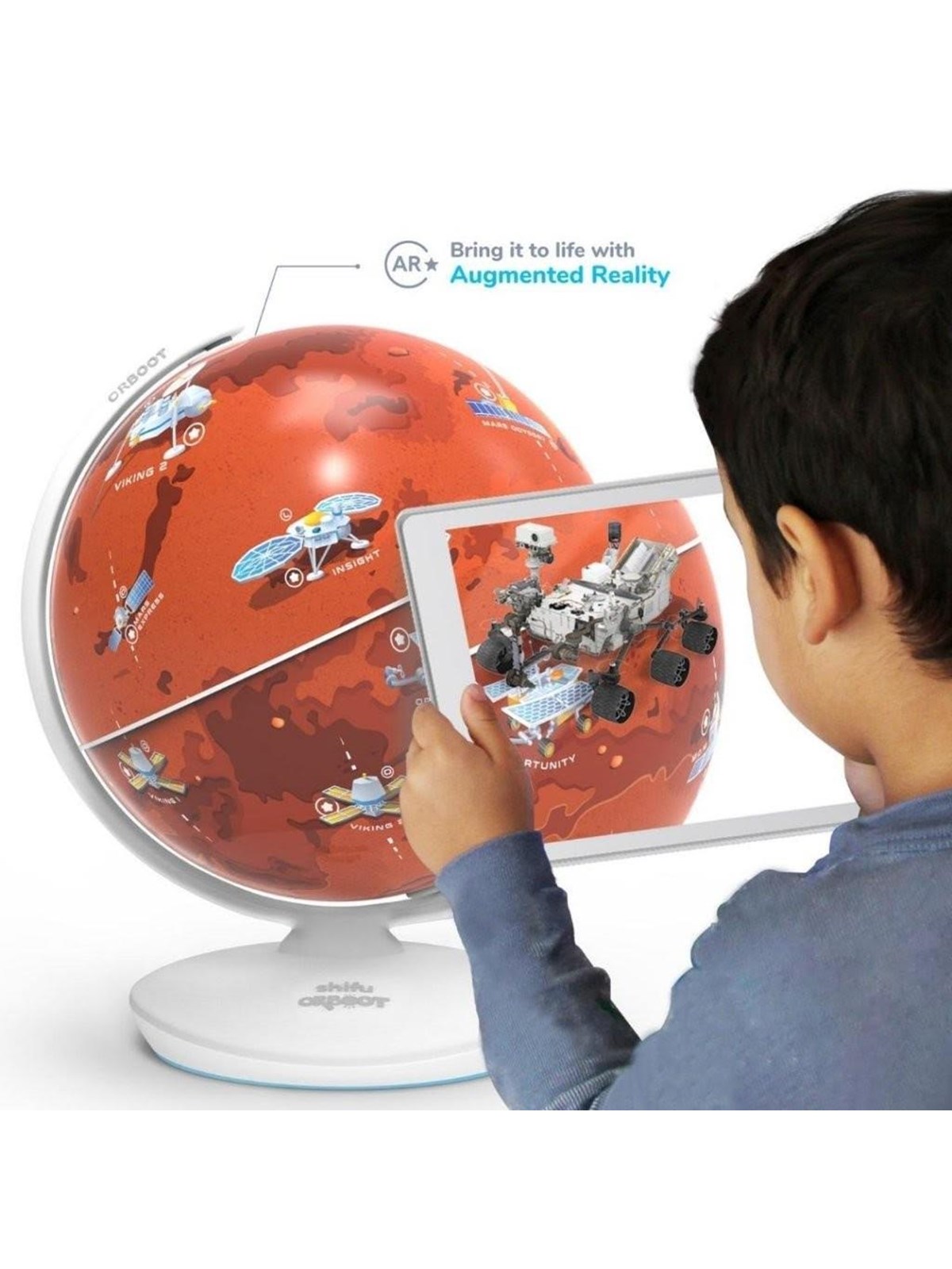 PlayShifu Play Shifu shifu Orboot: Planet Mars - AR Globe - Weltraumreisen in AR - Rot
