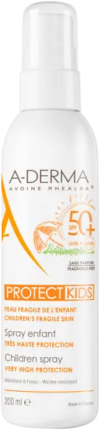 A-DERMA Protect Kids Spray Solar para Crianças SPF 50+ 200ml