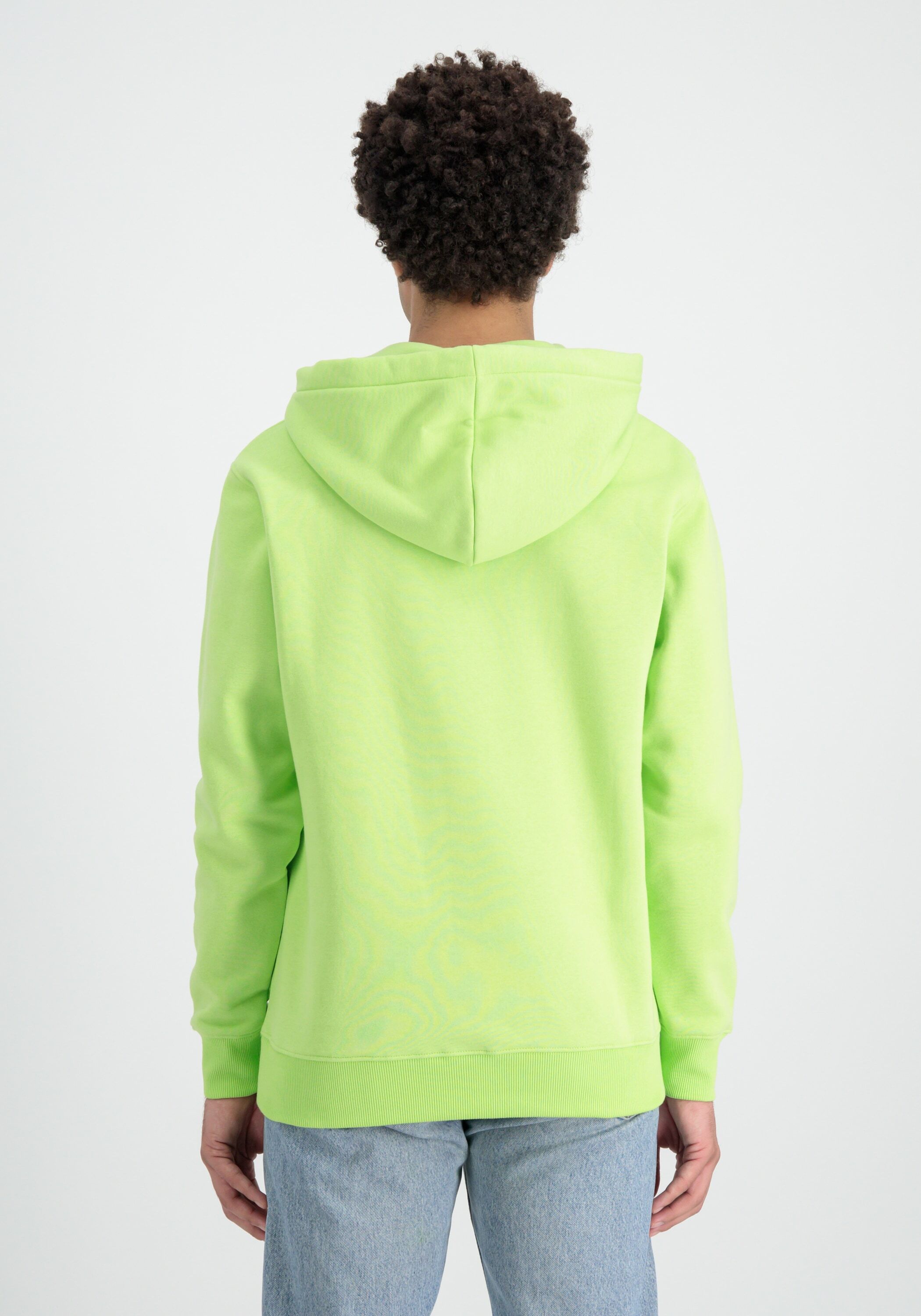 Hoodie ALPHA INDUSTRIES "Basic SL Hoodie", Herren, Gr. S, grün (hornet grün), Obermaterial: 80% Baumwolle, 20% Polyester, regular fit, Sweatshirts Hoodie hornet grün S